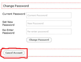 Cancel Account