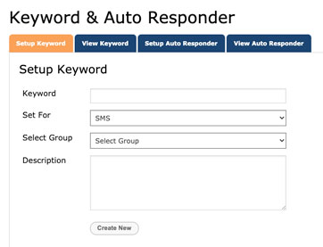 Setting up Keyword